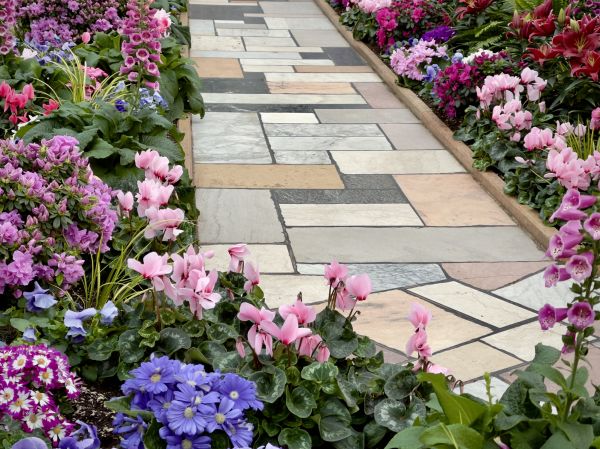 Garden Path Installation in Brownsburg